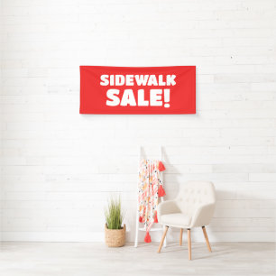 Sidewalk Verkauf! Red Banner