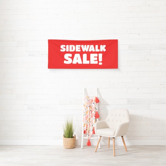Sidewalk Verkauf! Red Banner (Insitu)