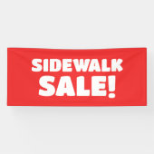 Sidewalk Verkauf! Red Banner (Horizontal)