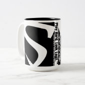Sidewinder trägt - Team-Tasse - Schwarzes zur Zweifarbige Tasse (Vorderseite Links)