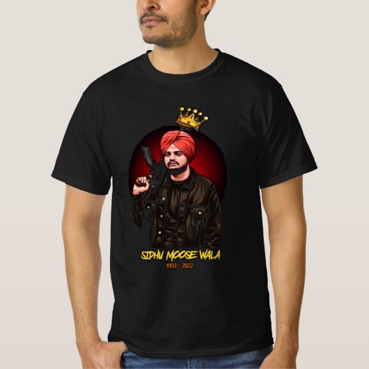 Sidhu moose wala Singer T-Shirt (Vorderseite)