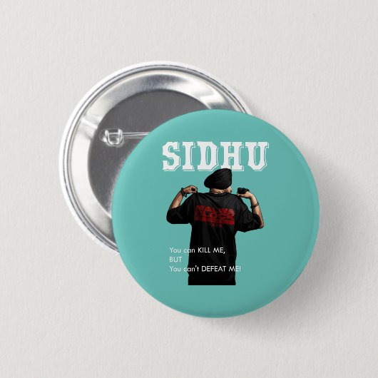Sidhu Moosewala Desi Merch Punjabi Pullover Button (Vorne & Hinten)