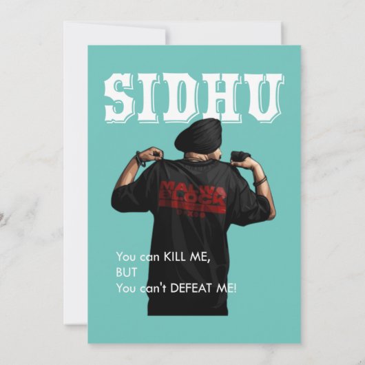 Sidhu Moosewala Desi Merch Punjabi Pullover Einladung (Rückseite)