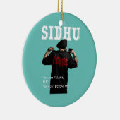 Sidhu Moosewala Desi Merch Punjabi Pullover Keramik Ornament (Rechts)