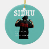 Sidhu Moosewala Desi Merch Punjabi Pullover Keramik Ornament (Vorne)