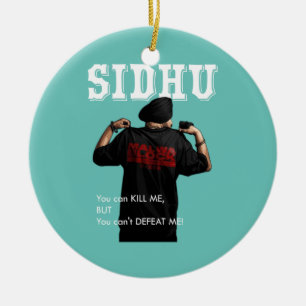 Sidhu Moosewala Desi Merch Punjabi Pullover Keramik Ornament