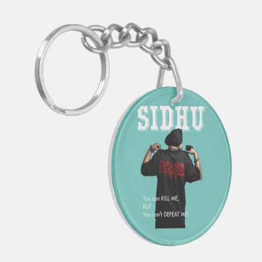 Sidhu Moosewala Desi Merch Punjabi Pullover Schlüsselanhänger (Vorderseite links)