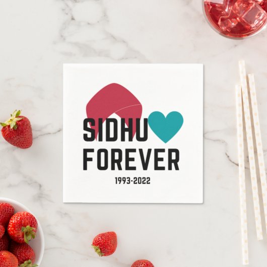 Sidhu-Moosewala-Liebe für immer Serviette (Beispiel)