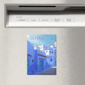 Sidi Bou sagte Tunesien Reisen Abstrakt Magnet (In Situ (Geschirrspüler))