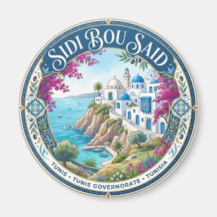 Sidi Bou Said Kliff Tunesien Magnet