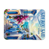 Sidi Bou Said Tunesien Magnet (Horizontal)