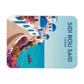 Sidi Bou Said Tunesien Magnet (Horizontal)