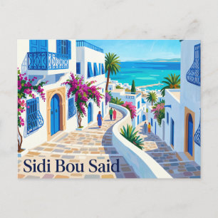Sidi Bou Said Tunesien Postkarte
