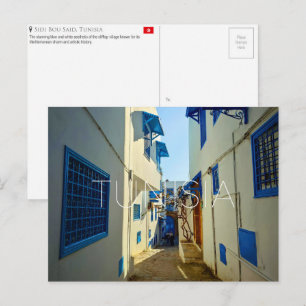 Sidi Bou Said, Tunesien Reise-Postkarte Postkarte