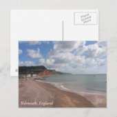 Sidmouth Beach Postcard Postkarte (Vorne/Hinten)