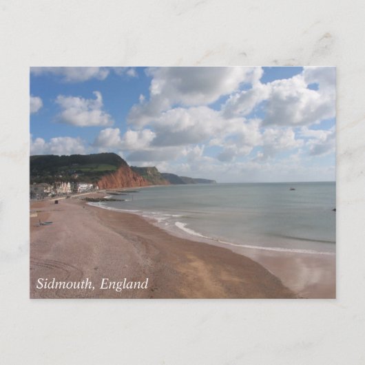 Sidmouth Beach Postcard Postkarte (Vorderseite)