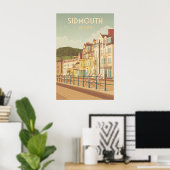 Sidmouth Devon Reiseplakat Poster (Heimbüro)