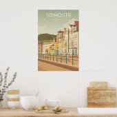 Sidmouth Devon Reiseplakat Poster (Küche)