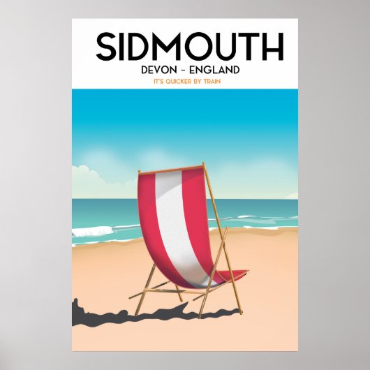 Sidmouth, Devon, Vintage Reiseplakat Poster (Vorne)