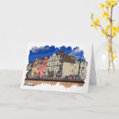 Sidmouth Grafik-Gruß-Karte Karte (Gelbe Blume)