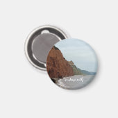 Sidmouth Ocean Foto Small, 3,2 cm Round Magnet (Vorderseite/Rückseite)