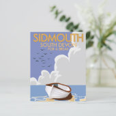 Sidmouth South Devon Vintage Reiseplakat. (Stehend Vorderseite)