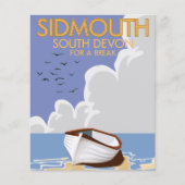Sidmouth South Devon Vintage Reiseplakat. (Vorderseite)