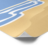 Sidmouth South Devon Vintage Reiseplakat. Poster (Ecke)