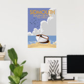 Sidmouth South Devon Vintage Reiseplakat. Poster (Heimbüro)