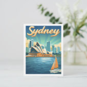 Sidney Australia Famous Travel Place Postkarte (Stehend Vorderseite)