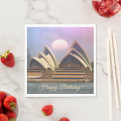 Sidney Australia Oper House Birthday Serviette (Beispiel)