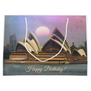 Sidney Australia Opera House Birthday Große Geschenktüte