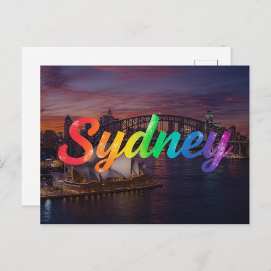 Sidney australia postkarte (Vorne/Hinten)