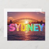 Sidney australia postkarte (Vorne/Hinten)