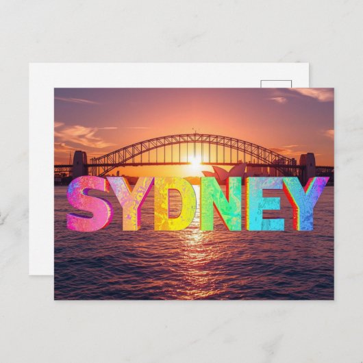 Sidney australia postkarte (Vorne/Hinten)