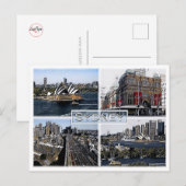 Sidney - Australien - Mosaik - Postkarte (Vorne/Hinten)