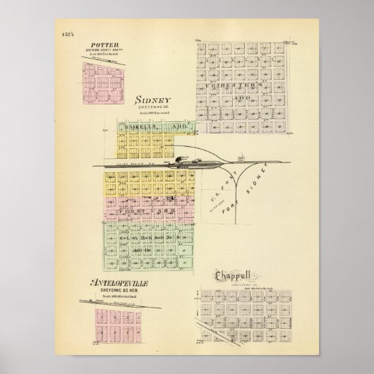 Sidney, Nebraska Poster (Vorne)