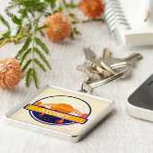 Sidney Porte-clé Premium Carré Schlüsselanhänger (Seite)