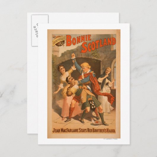 Sidney R. Ellis' Bonnie Scotland Scottish Play 2 Postkarte (Vorne/Hinten)