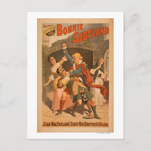 Sidney R. Ellis' Bonnie Scotland Scottish Play 2 Postkarte (Vorderseite)