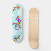 Sidney Salamander Aqua Skateboard Deck (Vorderseite)