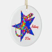 Sidney Salamander Star Christmas Keepake Ornament (Rechts)