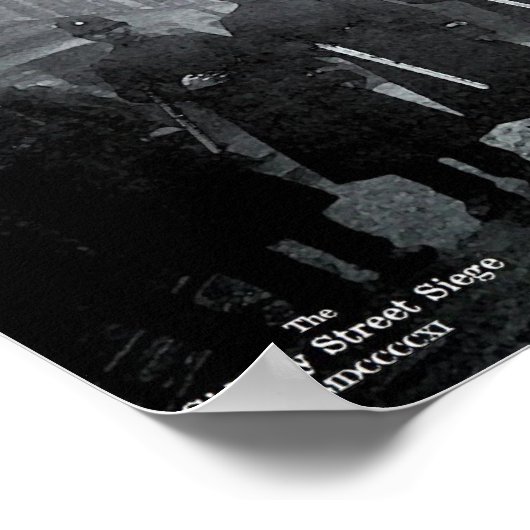 Sidney Street Siege 1911 Poster (Ecke)