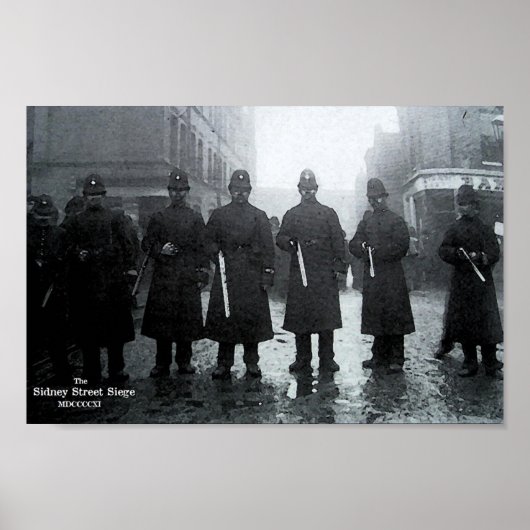 Sidney Street Siege 1911 Poster (Vorne)