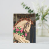 Sidney the Carousel Horse Postkarte (Stehend Vorderseite)