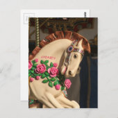 Sidney the Carousel Horse Postkarte (Vorne/Hinten)