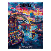 Sídney: The Harbour City - Arte Contemporáneo Poster (Vorderseite)