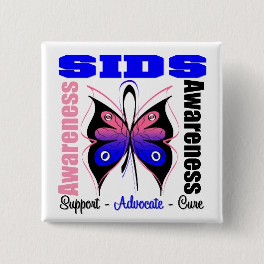 SIDS Awareness Butterfly Button (Vorderseite)