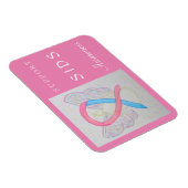 SIDS Awareness Ribbon Angel Custom Magnet (Rechte Seite)