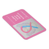 SIDS Awareness Ribbon Angel Custom Magnet (Rechte Seite)